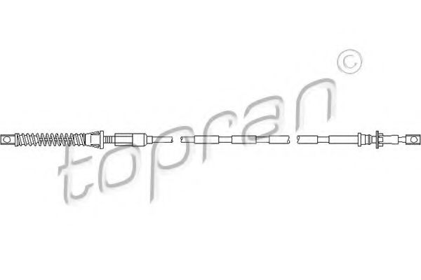 Тросик газа TOPRAN 302 770