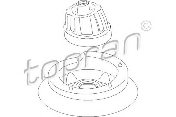 Опора амортизатора TOPRAN 401 619
