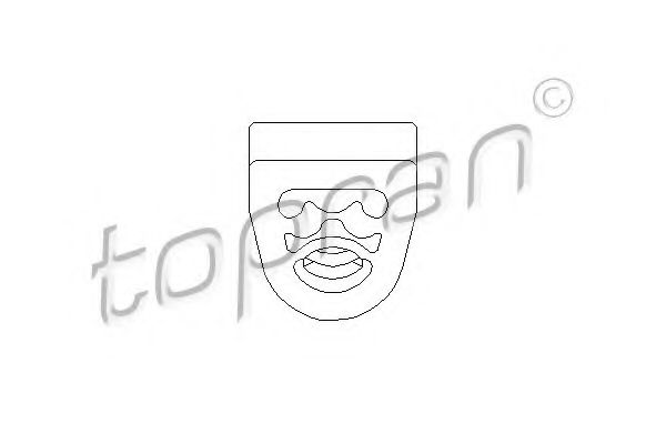 Кронштейн глушителя TOPRAN 400 230