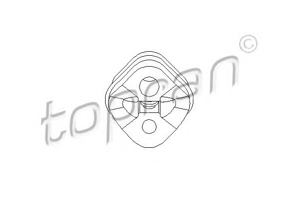 Кронштейн глушителя TOPRAN 400 233