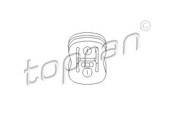 Кронштейн глушителя TOPRAN 400 234