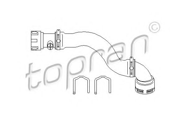 Патрубок радиатора TOPRAN 501 566