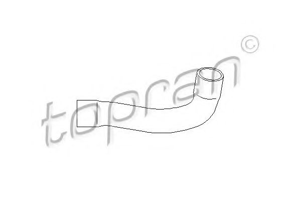 Патрубок радиатора TOPRAN 501 568