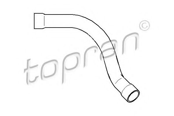 Патрубок радиатора TOPRAN 500 448