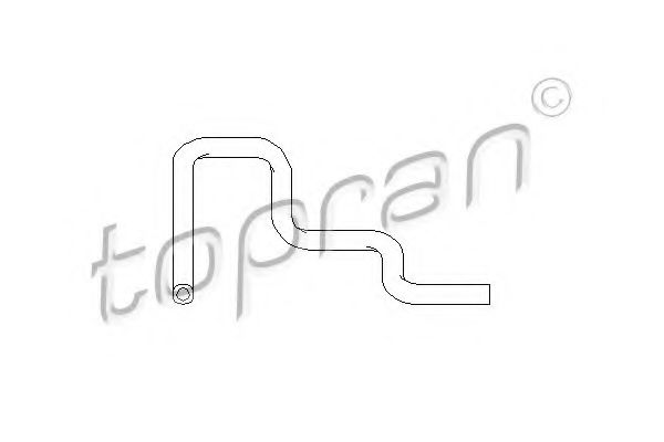 Патрубок радиатора TOPRAN 501 572