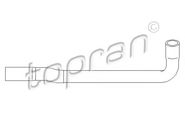 Патрубок радиатора TOPRAN 501 573
