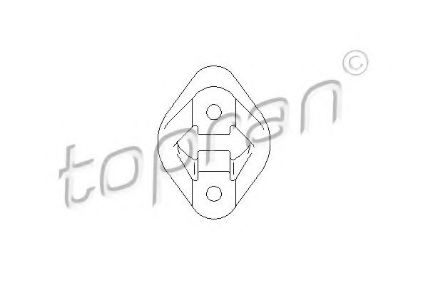 Кронштейн глушителя TOPRAN 500 180