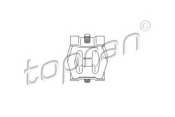 Кронштейн глушителя TOPRAN 500 189