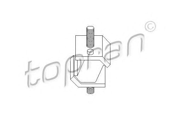 Подушка коробки передач TOPRAN 500 009