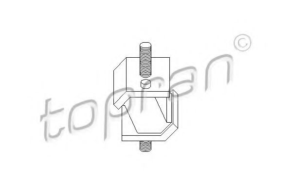 Подушка коробки передач TOPRAN 500 010
