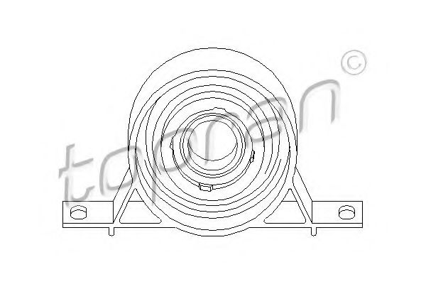 Подвесной подшипник карданного вала TOPRAN 500 042