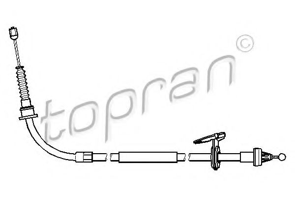 Трос ручного тормоза TOPRAN 501 102