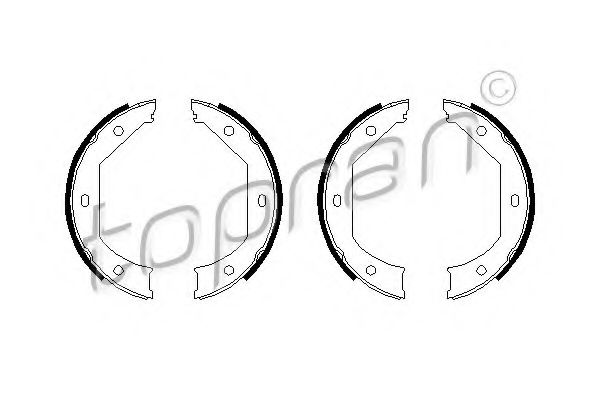 Тормозные колодки барабанные TOPRAN 500 975
