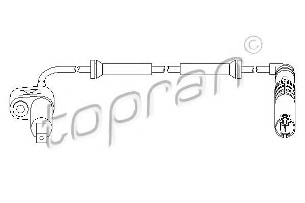 Датчик АБС TOPRAN 500 979