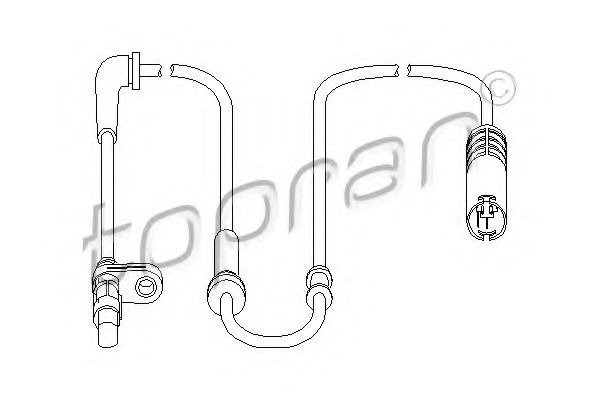 Датчик АБС TOPRAN 501 458