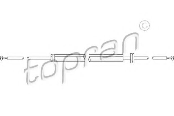 Трос замка капота TOPRAN 501 472