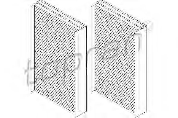 Фильтр салона TOPRAN 500 647