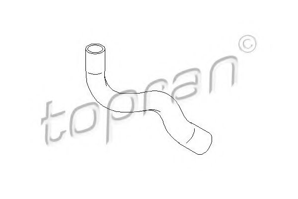 Патрубок радиатора TOPRAN 700 498