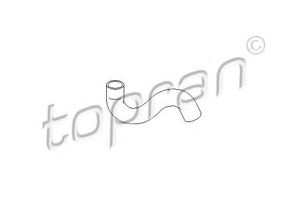 Патрубок радиатора TOPRAN 721 828