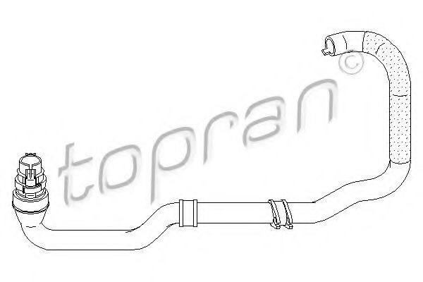 Патрубок радиатора TOPRAN 721 449