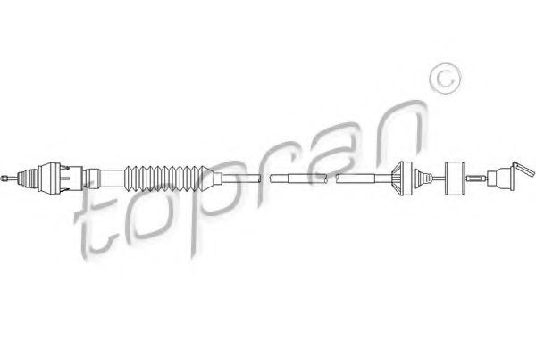 Трос сцепления TOPRAN 722 354