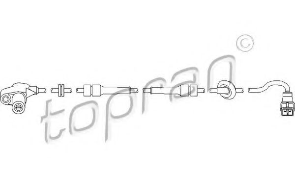 Датчик АБС TOPRAN 721 614