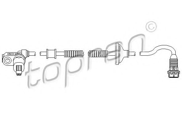 Датчик АБС TOPRAN 721 606