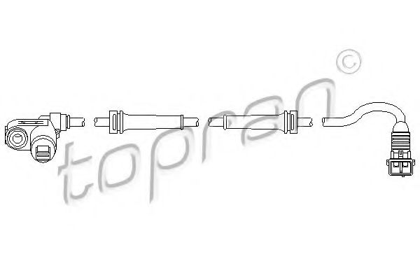Датчик АБС TOPRAN 721 617