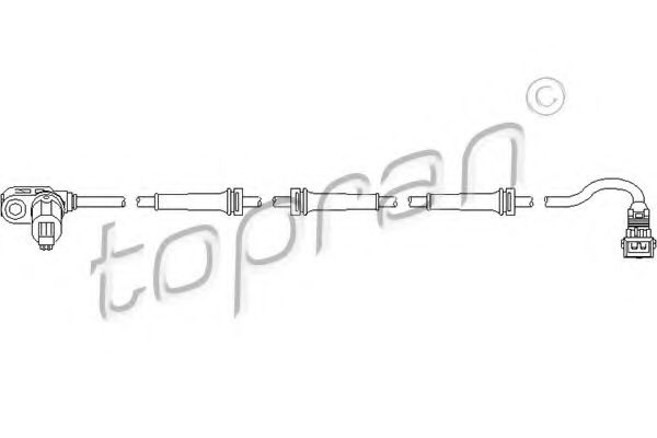 Датчик АБС TOPRAN 721 607