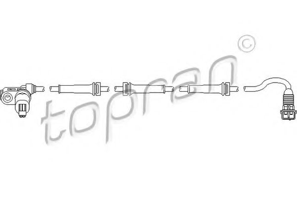 Датчик АБС TOPRAN 721 608