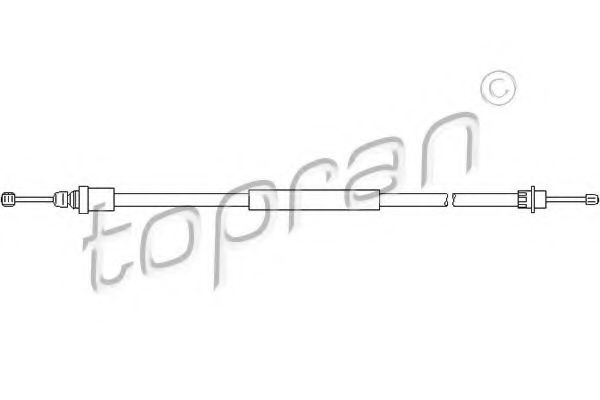 Трос ручного тормоза TOPRAN 721 656