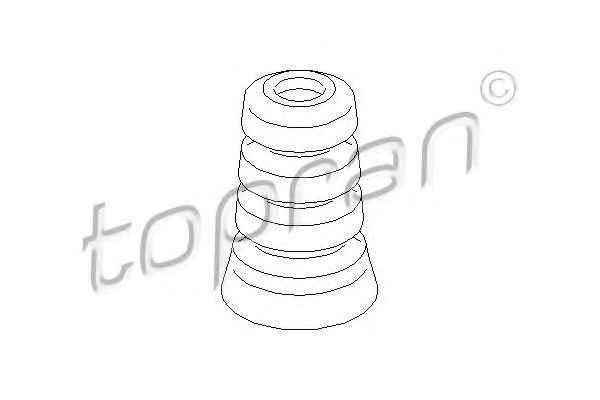 Буфер, балка моста TOPRAN 721 802
