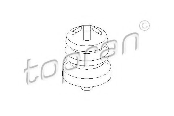 Буфер, балка моста TOPRAN 721 805