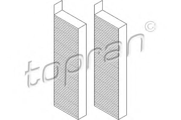 Фильтр салона TOPRAN 722 550