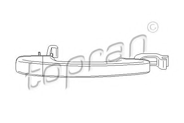 Ручка двери TOPRAN 721 731