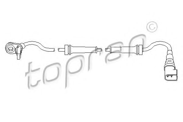 Датчик АБС TOPRAN 303 946