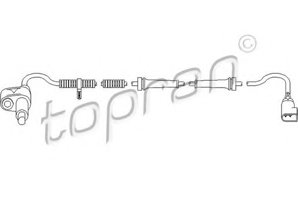 Датчик АБС TOPRAN 303 958