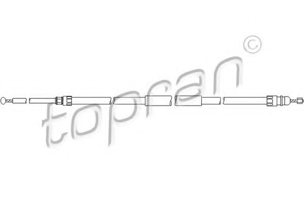 Трос ручного тормоза TOPRAN 501 720
