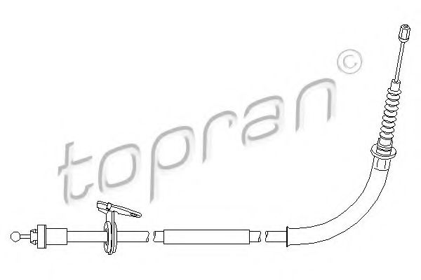 Трос ручного тормоза TOPRAN 501 723