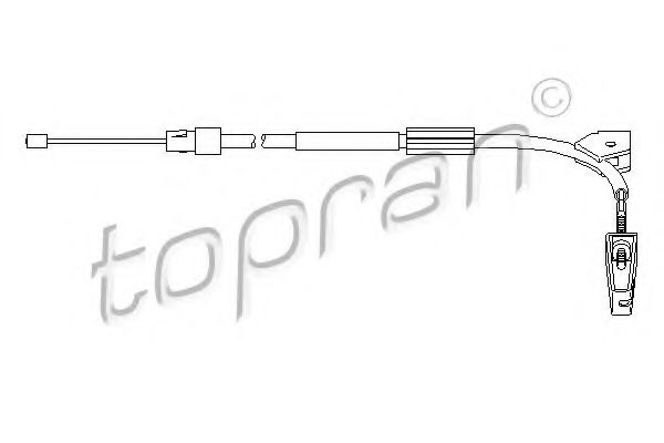 Трос ручного тормоза TOPRAN 407 781