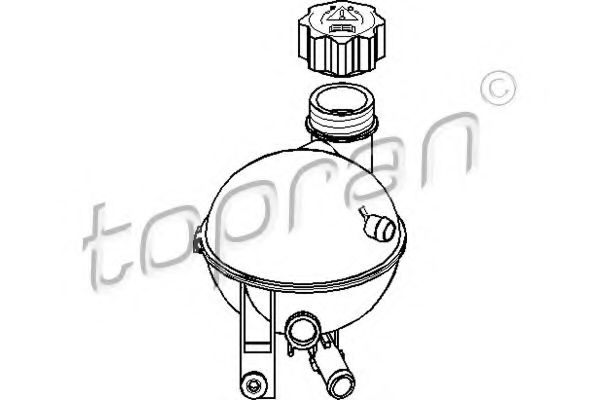Расширительный бачок TOPRAN 722 729