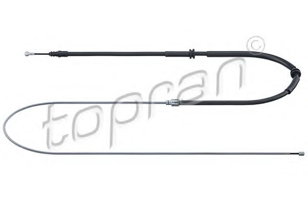 Трос ручного тормоза TOPRAN 701 504