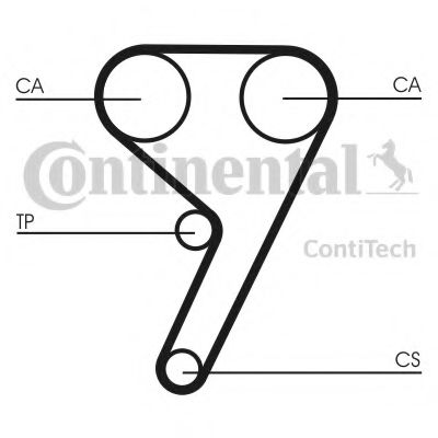 Ремень ГРМ CONTITECH CT587