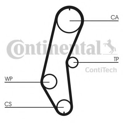 Ремень ГРМ CONTITECH CT666