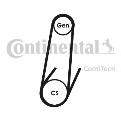 Поликлиновой ремень CONTITECH 4PK611 ELAST Поликлиновой ремень CONTITECH 4PK611 ELAST