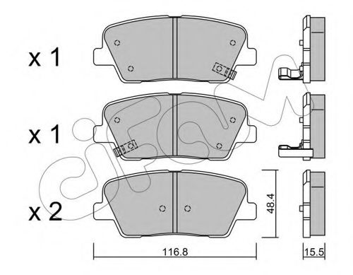 Тормозные колодки CIFAM 822-901-0