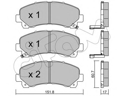 Тормозные колодки CIFAM 822-902-0
