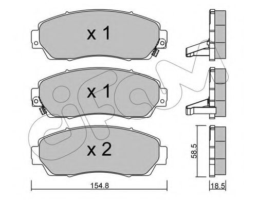 Тормозные колодки CIFAM 822-903-0