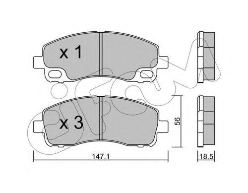 Тормозные колодки CIFAM 822-911-0