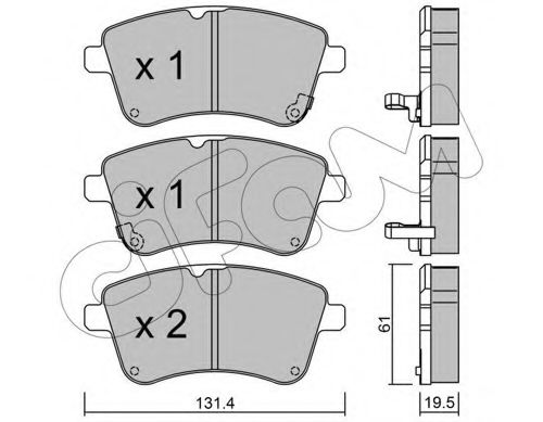 Тормозные колодки CIFAM 822-913-0
